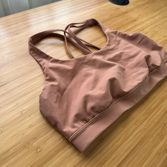 lululemon Energy Bra *Medium Support B-D bra EUC Dusty Clay 12 - Picture 10 of 16